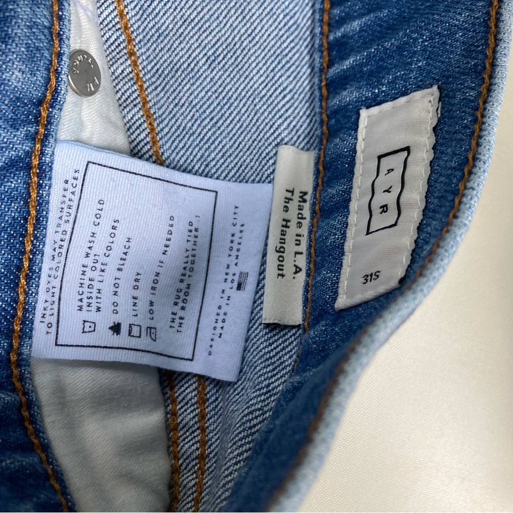AYR Light Blue Denim High-Rise Jeans - Picture 4 of 8